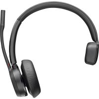 POLY Voyager 4310 UC Monaural Headset +BT700 USB-A Adapter +Charging Stand