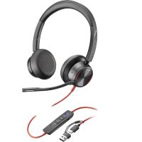 HP POLY Blackwire 8225 Teams   USB-C mit Anruftasten/NC/USB-C->A Adapter